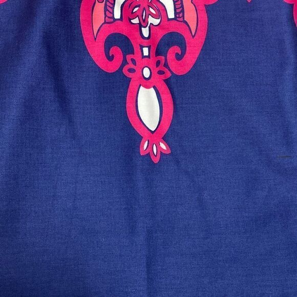 Lilly Pulitzer Bowen Pink & Navy Strapless Dress Size 0 - Picture 4 of 9